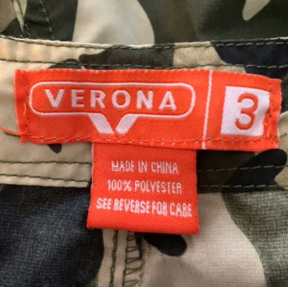 Verona size 3 women's camouflage capri - Picture 7 of 7